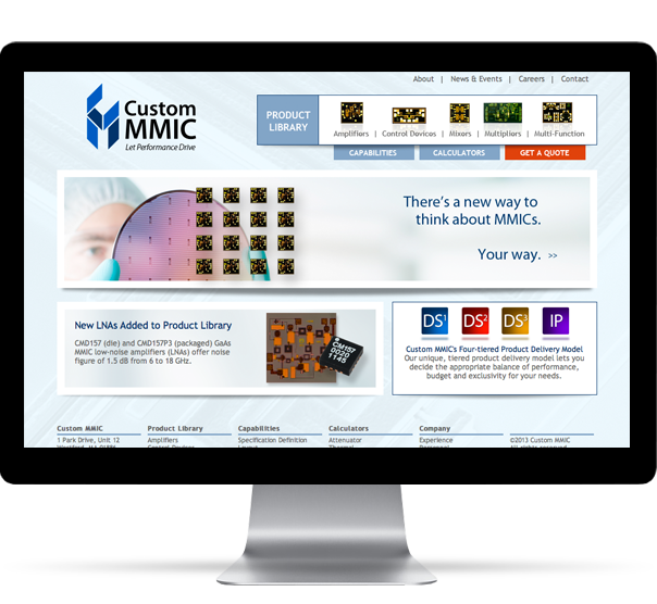 Custom MMIC Web Site Design